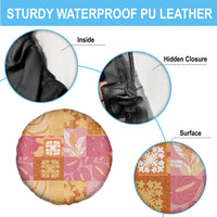 Aloha Hawaii Quilt Floral Patchwork Style Spare Tire Cover