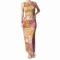 Aloha Hawaii Quilt Floral Patchwork Style Tank Maxi Dress LT14 Women Multicolor - Polynesian Pride