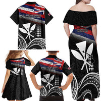 Hawaii Independence Day Family Matching Off Shoulder Maxi Dress and Hawaiian Shirt La Kuokoa - Happy 28th November LT14 - Polynesian Pride