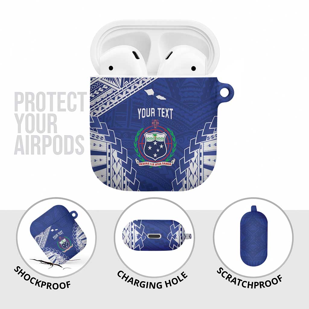 Toa Samoa Rugby Custom AirPods Case Go Champions Pacific Samoan Pattern - Polynesian Pride