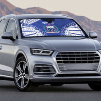 Toa Samoa Rugby Custom Auto Sun Shade Go Champions Pacific Samoan Pattern - Polynesian Pride