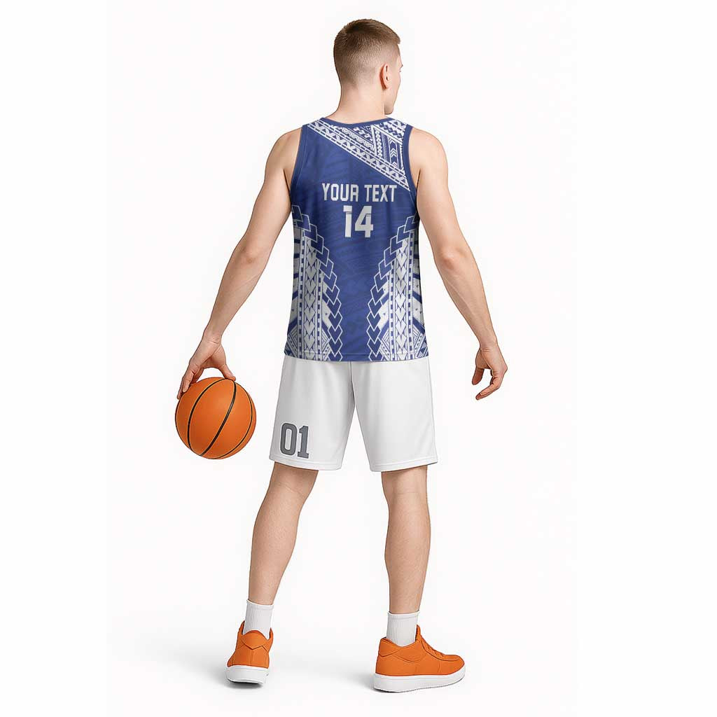 Toa Samoa Rugby Custom Basketball Jersey Go Champions Pacific Samoan Pattern - Polynesian Pride
