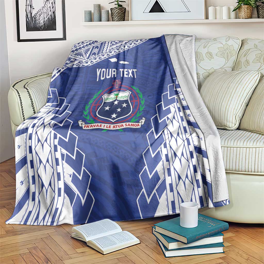 Toa Samoa Rugby Custom Blanket Go Champions Pacific Samoan Pattern - Polynesian Pride