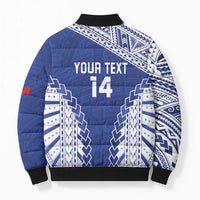 Toa Samoa Rugby Custom Bomber Puffer Jacket Go Champions Pacific Samoan Pattern - Polynesian Pride