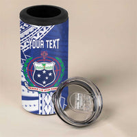 Toa Samoa Rugby Custom 4 in 1 Can Cooler Tumbler Go Champions Pacific Samoan Pattern - Polynesian Pride