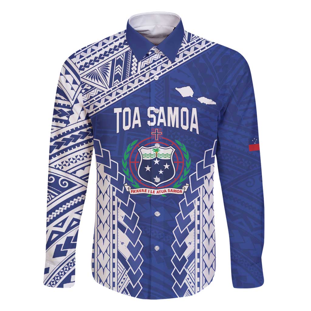 Toa Samoa Rugby Custom Family Matching Long Sleeve Bodycon Dress and Hawaiian Shirt Go Champions Pacific Samoan Pattern - Polynesian Pride