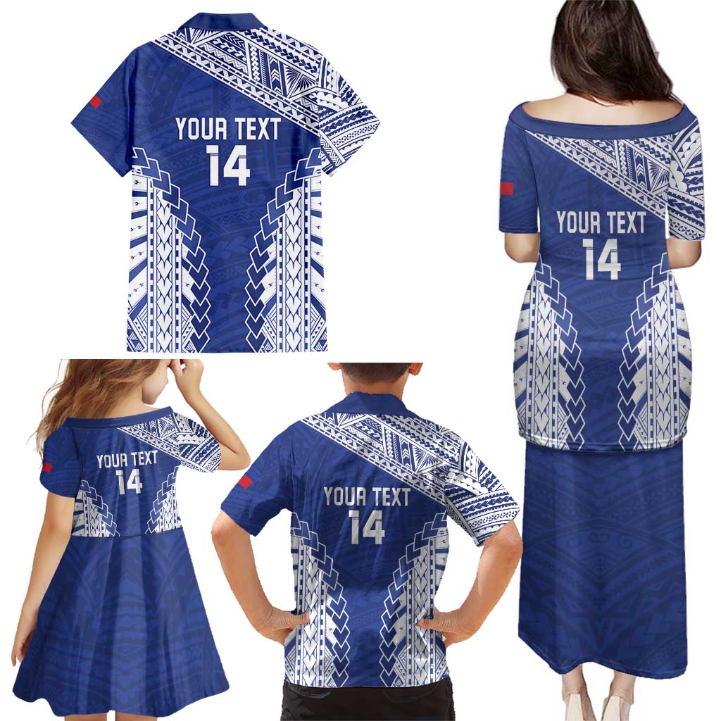 Toa Samoa Rugby Custom Family Matching Puletasi and Hawaiian Shirt Go Champions Pacific Samoan Pattern - Polynesian Pride