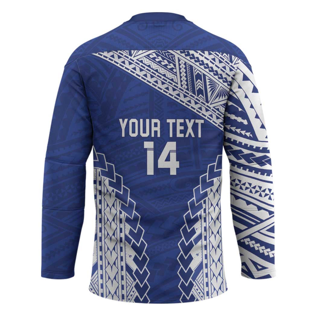 Toa Samoa Rugby Custom Hockey Jersey Go Champions Pacific Samoan Pattern - Polynesian Pride