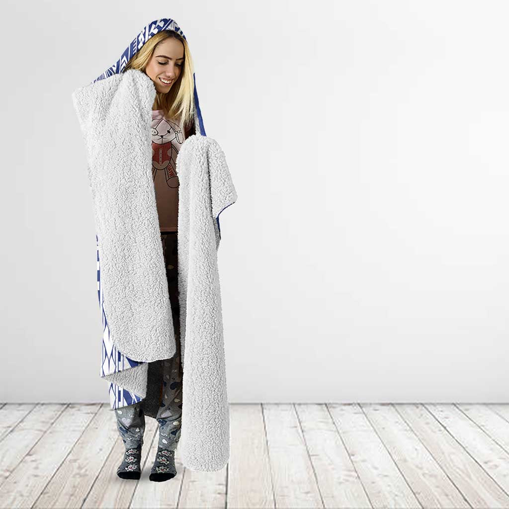 Toa Samoa Rugby Custom Hooded Blanket Go Champions Pacific Samoan Pattern - Polynesian Pride