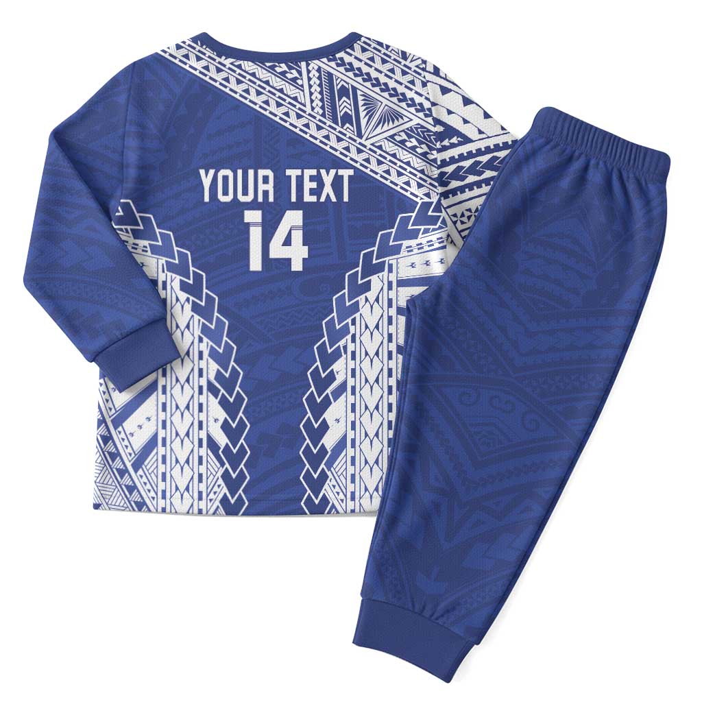 Toa Samoa Rugby Custom Christmas Pajama Set Go Champions Pacific Samoan Pattern - Polynesian Pride