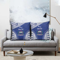 Toa Samoa Rugby Custom Pillow Cover Go Champions Pacific Samoan Pattern - Polynesian Pride