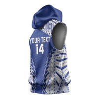 Toa Samoa Rugby Custom Sleeveless Hoodie Go Champions Pacific Samoan Pattern - Polynesian Pride