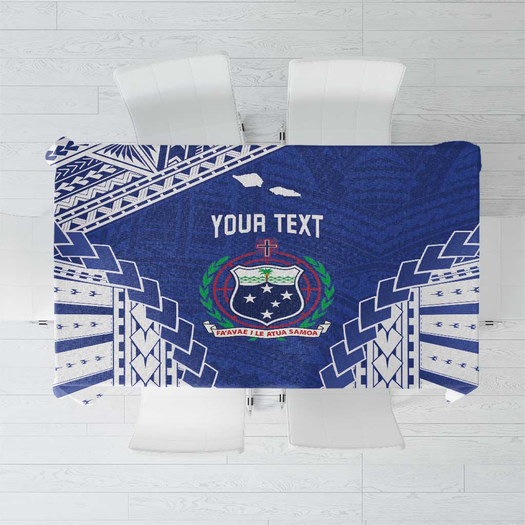 Toa Samoa Rugby Custom Tablecloth Go Champions Pacific Samoan Pattern - Polynesian Pride