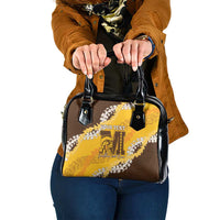 Personalized Mililani Hawaii High School Shoulder Handbag Puakenikeni Lei Hawaiian Pattern - Polynesian Pride