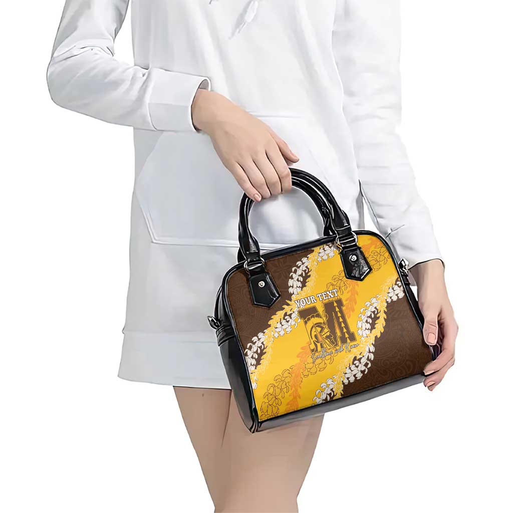 Personalized Mililani Hawaii High School Shoulder Handbag Puakenikeni Lei Hawaiian Pattern - Polynesian Pride