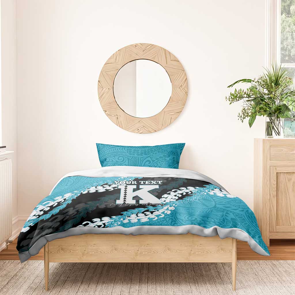 Personalized Kapolei Hawaii High School Bedding Set Puakenikeni Lei Hawaiian Pattern - Polynesian Pride