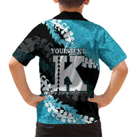 Personalized Kapolei Hawaii High School Family Matching Off Shoulder Short Dress and Hawaiian Shirt Puakenikeni Lei Hawaiian Pattern LT14 - Polynesian Pride