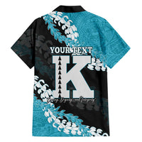 Personalized Kapolei Hawaii High School Family Matching Tank Maxi Dress and Hawaiian Shirt Puakenikeni Lei Hawaiian Pattern LT14 - Polynesian Pride