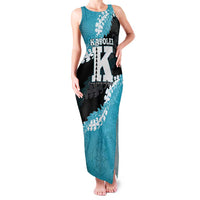 Personalized Kapolei Hawaii High School Family Matching Tank Maxi Dress and Hawaiian Shirt Puakenikeni Lei Hawaiian Pattern LT14 Mom's Dress Teal - Polynesian Pride
