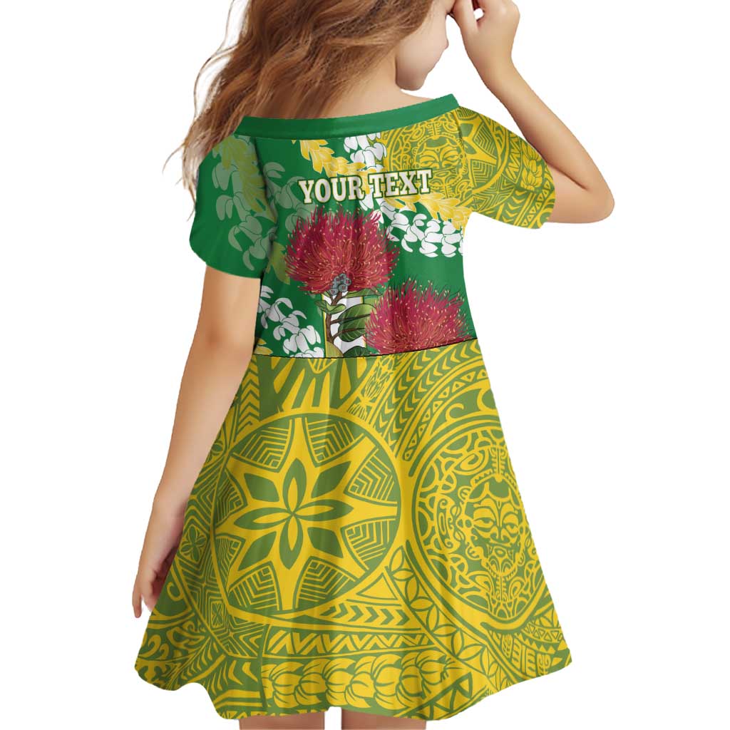 Personalized Leilehua Hawaii High School Family Matching Off Shoulder Short Dress and Hawaiian Shirt Puakenikeni Lei Hawaiian Pattern LT14 - Polynesian Pride