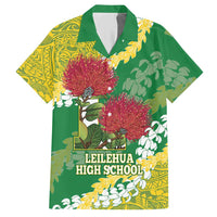 Personalized Leilehua Hawaii High School Hawaiian Shirt Puakenikeni Lei Hawaiian Pattern - Polynesian Pride