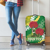 Personalized Leilehua Hawaii High School Luggage Cover Puakenikeni Lei Hawaiian Pattern LT14 - Polynesian Pride