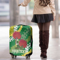 Personalized Leilehua Hawaii High School Luggage Cover Puakenikeni Lei Hawaiian Pattern LT14 - Polynesian Pride