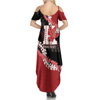 Personalized Kalani Hawaii High School Family Matching Summer Maxi Dress and Hawaiian Shirt Puakenikeni Lei Hawaiian Pattern LT14 - Polynesian Pride