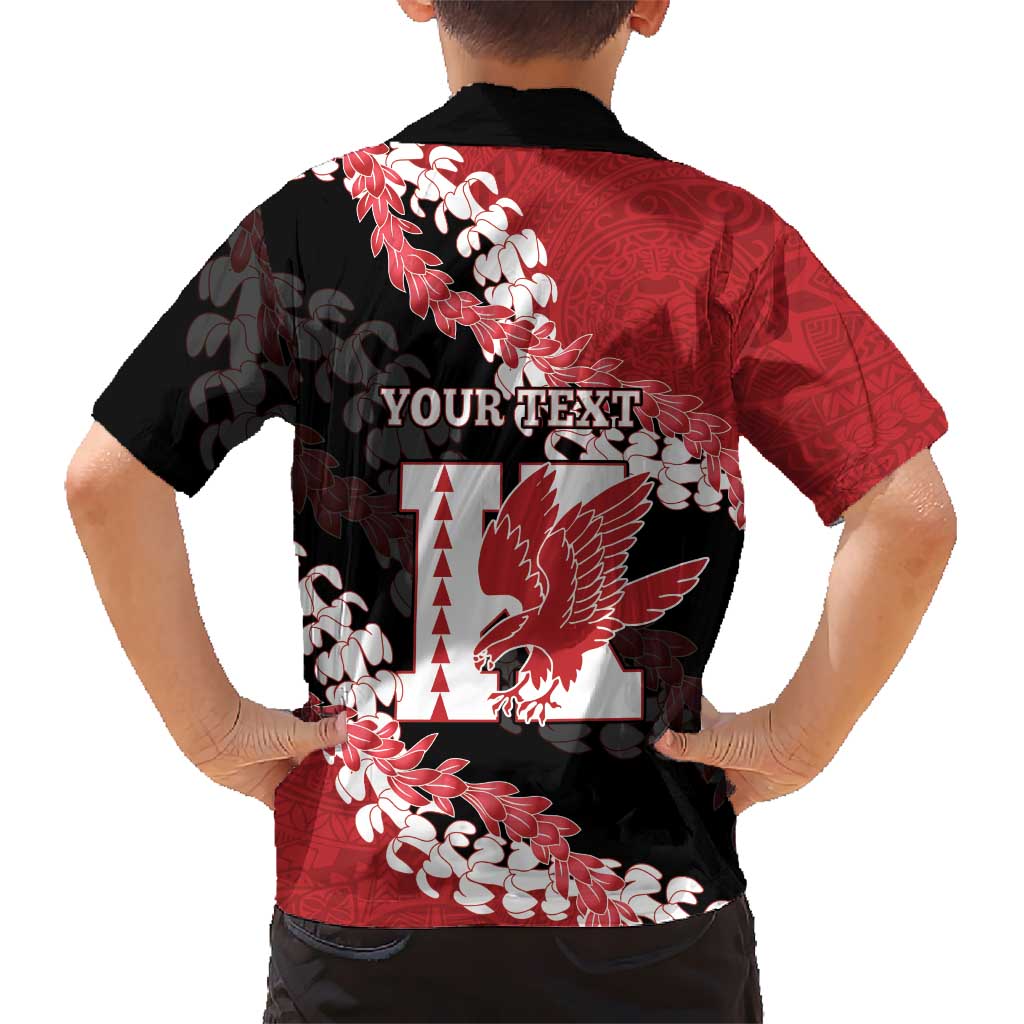 Personalized Kalani Hawaii High School Family Matching Tank Maxi Dress and Hawaiian Shirt Puakenikeni Lei Hawaiian Pattern LT14 - Polynesian Pride