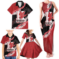 Personalized Kalani Hawaii High School Family Matching Tank Maxi Dress and Hawaiian Shirt Puakenikeni Lei Hawaiian Pattern LT14 - Polynesian Pride