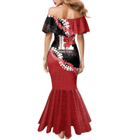 Personalized Kalani Hawaii High School Mermaid Dress Puakenikeni Lei Hawaiian Pattern - Polynesian Pride