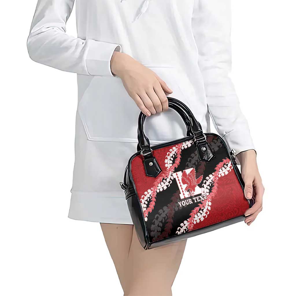 Personalized Kalani Hawaii High School Shoulder Handbag Puakenikeni Lei Hawaiian Pattern - Polynesian Pride