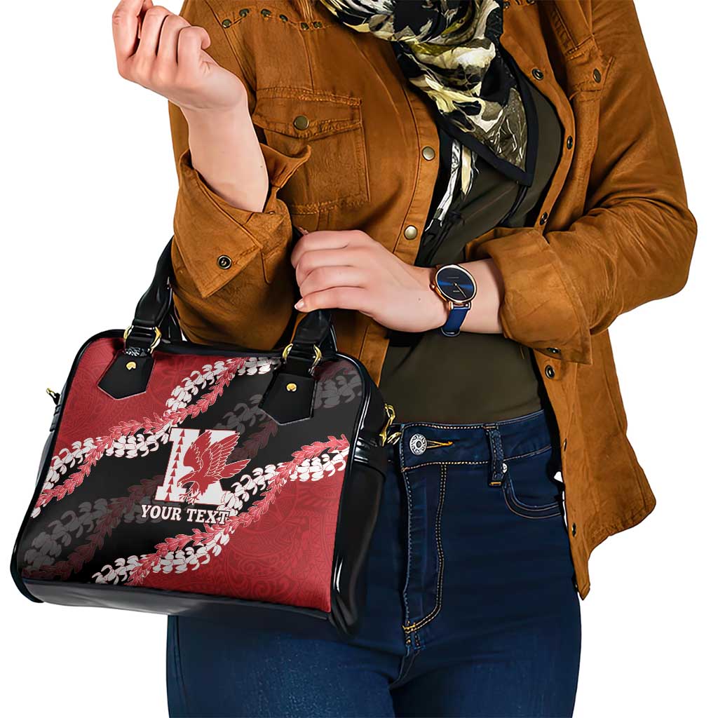 Personalized Kalani Hawaii High School Shoulder Handbag Puakenikeni Lei Hawaiian Pattern - Polynesian Pride