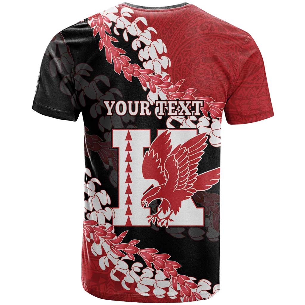 Personalized Kalani Hawaii High School T Shirt Puakenikeni Lei Hawaiian Pattern - Polynesian Pride