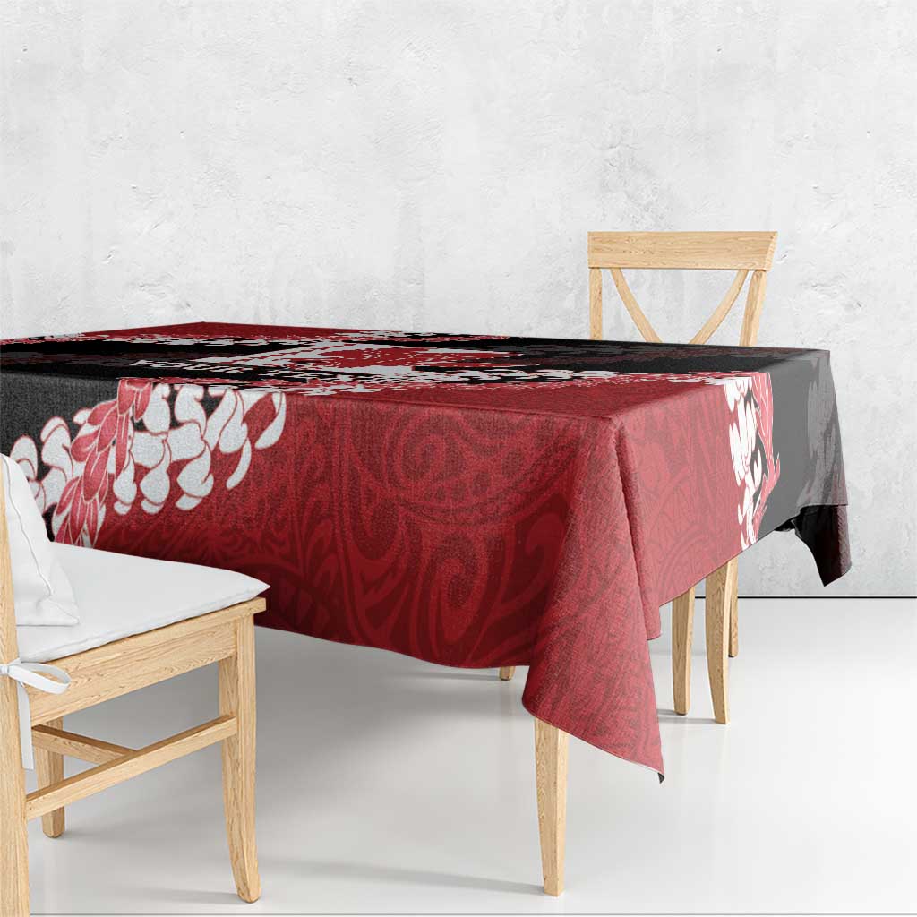 Personalized Kalani Hawaii High School Tablecloth Puakenikeni Lei Hawaiian Pattern - Polynesian Pride