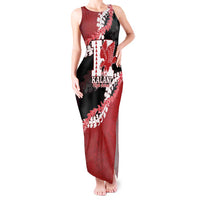 Personalized Kalani Hawaii High School Tank Maxi Dress Puakenikeni Lei Hawaiian Pattern - Polynesian Pride