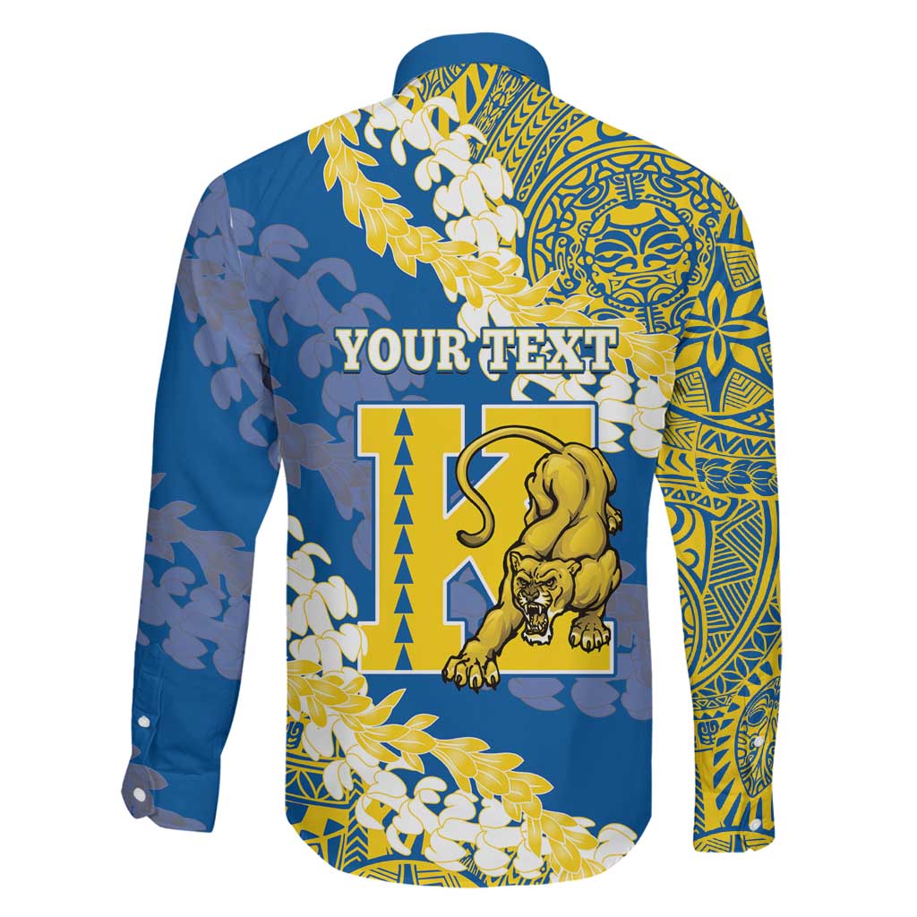 Personalized Kaiser Hawaii High School Family Matching Mermaid Dress and Hawaiian Shirt Puakenikeni Lei Hawaiian Pattern LT14 - Polynesian Pride
