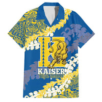 Personalized Kaiser Hawaii High School Family Matching Off Shoulder Short Dress and Hawaiian Shirt Puakenikeni Lei Hawaiian Pattern - Polynesian Pride