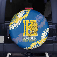 Kaiser Hawaii High School Spare Tire Cover Puakenikeni Lei Hawaiian Pattern LT14 No hole Blue - Polynesian Pride
