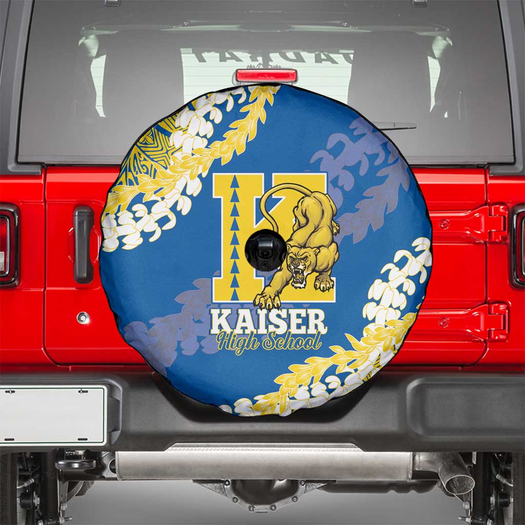 Kaiser Hawaii High School Spare Tire Cover Puakenikeni Lei Hawaiian Pattern LT14 - Polynesian Pride