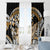Gold Polynesian Hammerhead Shark Tattoo Window Curtain Royal Plumeria Gradient Vibes LT14 - Polynesian Pride