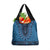 Blue African Dashiki With Fijian Tapa Pattern Grocery Bag