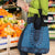 Blue African Dashiki With Fijian Tapa Pattern Grocery Bag