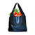 Blue African Dashiki With Aotearoa Maori Grocery Bag Paua Shell Mix Silver Fern