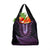 Purple African Dashiki With Aotearoa Maori Grocery Bag Paua Shell Mix Silver Fern