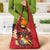Personalised Tonga Emancipation Day Grocery Bag Tongan Ngatu Pattern - Red Version