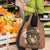 Personalised Tonga Emancipation Day Grocery Bag Tongan Ngatu Pattern - Brown Version