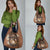 Personalised Tonga Emancipation Day Grocery Bag Tongan Ngatu Pattern - Brown Version