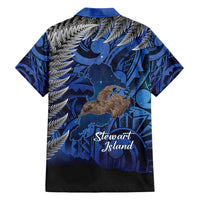 New Zealand Stewart Island Family Matching Long Sleeve Bodycon Dress and Hawaiian Shirt Rakiura Kiwi Maori Glowing Sky LT14 - Polynesian Pride