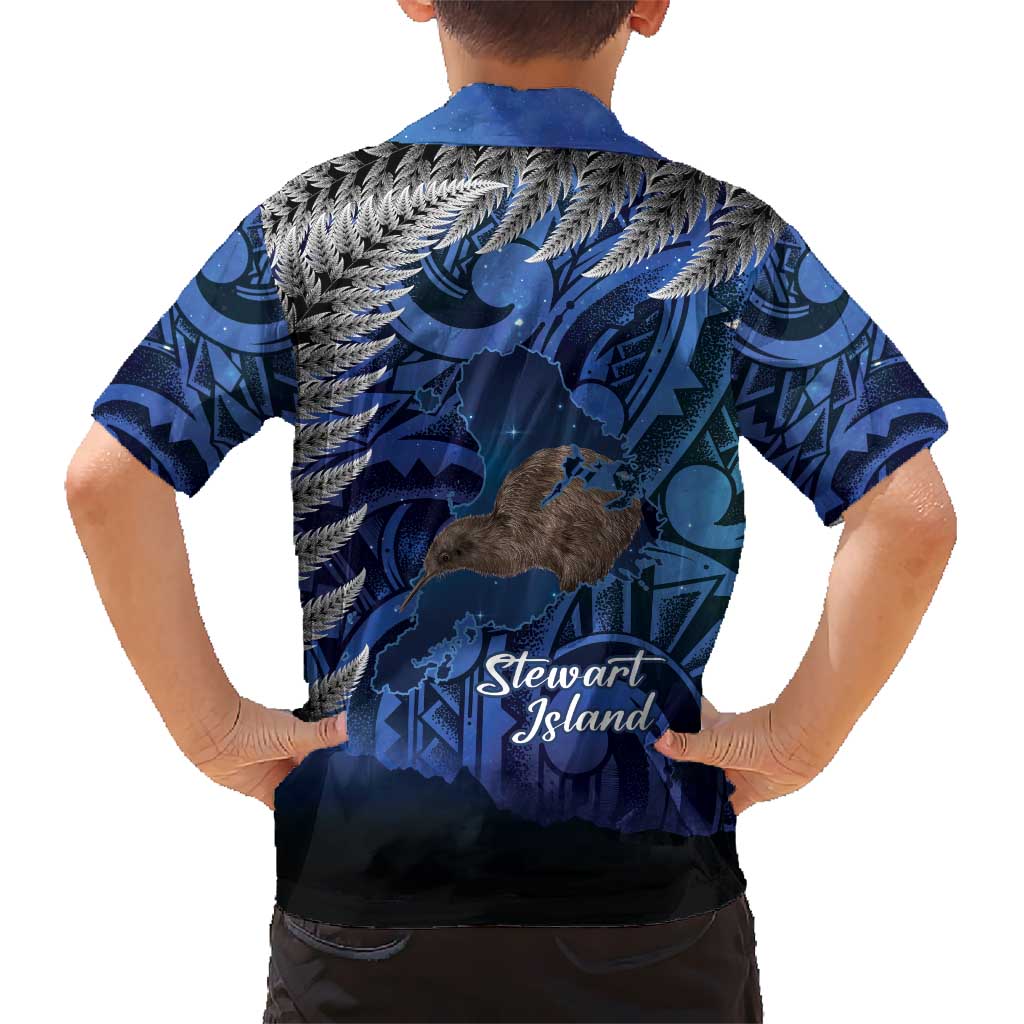 New Zealand Stewart Island Hawaiian Shirt Rakiura Kiwi Maori Glowing Sky LT14 - Polynesian Pride